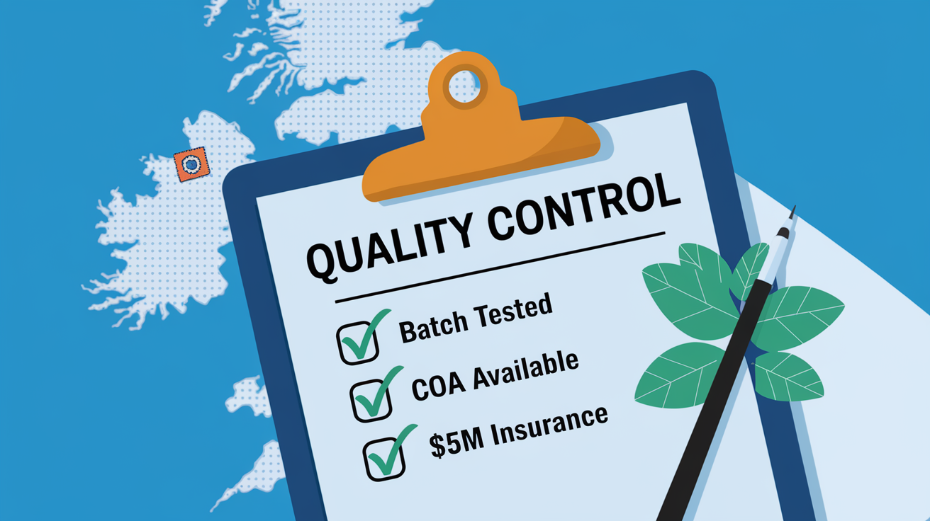 Quality control checklist with certifications